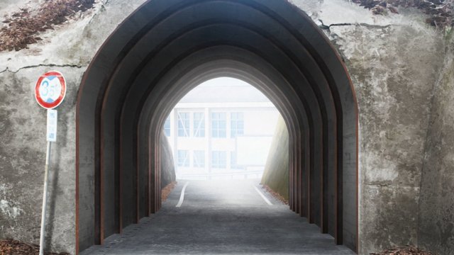 Entrance of an old tunnel